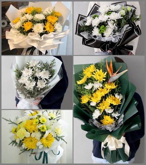 贵州毕节市黔西县重新镇蜂岩村白事花束代送